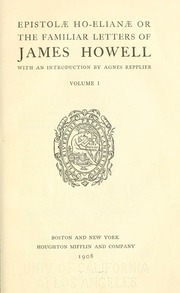 Cover of edition epistolaehoelian01howe