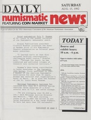 Numismatic News (August 15, 1992 ANA Edition)
