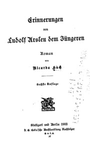 Cover of edition erinnerungenvon00huchgoog