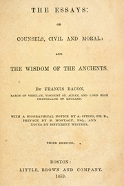 Cover of edition essaysorcounsels00inbaco