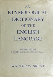 Cover of edition etymologicaldict00skea
