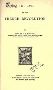 Cover of edition eveoffrenchrevol00loweuoft
