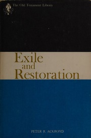 Cover of edition exilerestoration0000ackr_v7a1