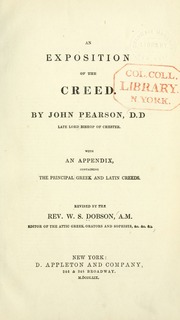 Cover of edition expositionofcree00pear
