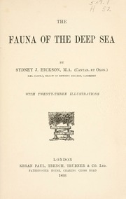 Cover of edition faunaofdeepsea1893hick