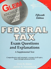 Cover of edition federaltaxexamqu0000irvi