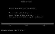 Towers of Hanoi (Dos version, English) : J.R. Ferguson : Free Download, Borrow, and Streaming : Internet Archive