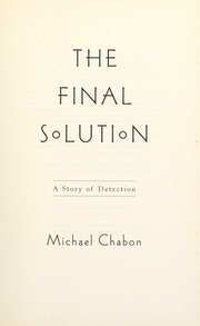 Cover of edition finalsolutionsto00chab