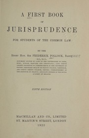 Cover of edition firstbookofjuris00poll_0