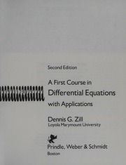 Cover of edition firstcourseindif0000zill