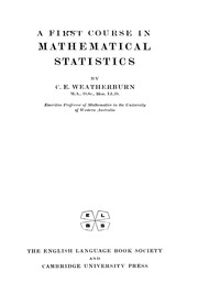 A First Course In Mathematical Statistics
