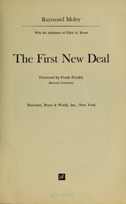 Cover of edition firstnewdeal00mole