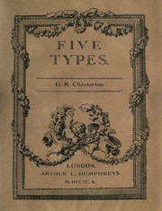 Cover of edition fivetypesbookofe00chesuoft