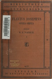 Cover of edition flaviiiosephiope01joseuoft