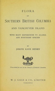 Flora of southern British Columbia and Vancouver I