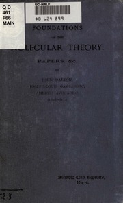 Cover of edition foundationsofmol00daltrich