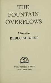 Cover of edition fountainoverflow00west
