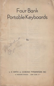 Four Bank Portable Keyboards (brochure)