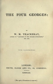 Cover of edition fourgeorgessketc00thacrich