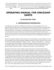 operating-manual-for-spaceship-earth : Free Download, Borrow, and Streaming  : Internet Archive