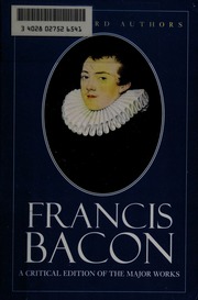 Cover of edition francisbacon0000baco