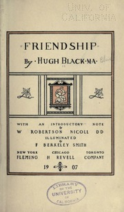 Cover of edition friendship00blacrich