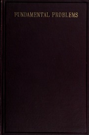 Cover of edition fundamentalprobl00caruiala