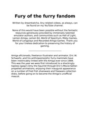 Fury of the furry fandom