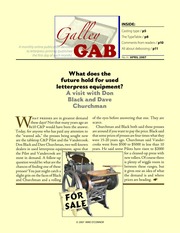 Galley Gab Cover
