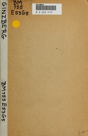 Cover of edition gaonrelijahwilna00ginzrich