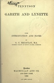 Cover of edition garethlynettewit00tennuoft