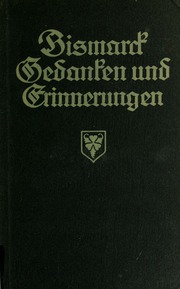 Cover of edition gedankenunderinn00bisma
