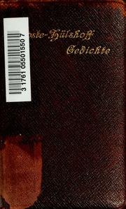 Cover of edition gedichte00drosuoft