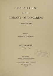 Cover of edition genealogiesinlib0000libr
