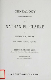 Cover of edition genealogyofdesce1885clar