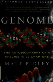 Cover of edition genomeautobiogra00ridl