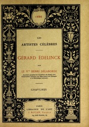 Cover of edition gerardedelinck00dela_0