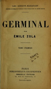 Cover of edition germinal01zola