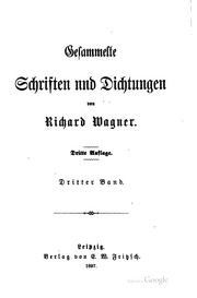 Cover of edition gesammelteschri30wagngoog
