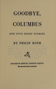 Cover of edition goodbyecolumbus0000unse