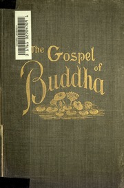 Cover of edition gospelofbuddha00caruuoft