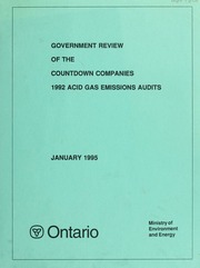 Government review of the countdown companies 1992 acid gas emissions audits [1995]