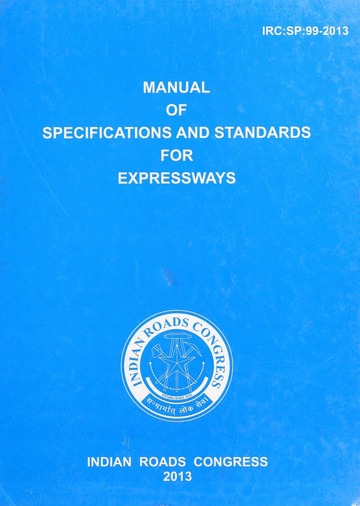 IRC SP 099: Manual of Specification and Standards for ...
