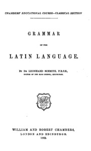 Grammar Of The Latin Language 7
