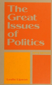 Cover of edition greatissuesofpol0000lips_u5s4