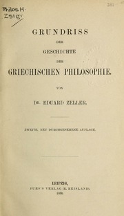 Cover of edition grundrissderges00zell