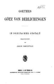 Cover of edition gtzvonberlichin00baecgoog