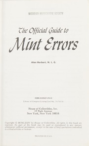 The Official Guide to Mint Errors