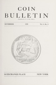 Guttag's Coin Bulletin : November 1928