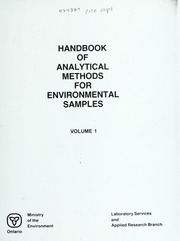 Handbook of Analytical Methods for Environmental Sampling [1983]